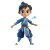 Water Bender Magical Cute Vinyl Car Decal Sticker – Waterproof & UV-Resistant 4.0"
