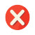 White X Red Circle Vinyl Car Decal Sticker – Waterproof & UV-Resistant 4.0"