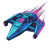 80S Retro Spaceship Vinyl Car Decal Sticker – Waterproof & UV-Resistant 4.0"