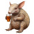 Armadillo Beer Caricature Vinyl Car Decal Sticker – Waterproof & UV-Resistant 4.0"