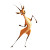 Cartoon Antelope Dancing Vinyl Car Decal Sticker – Waterproof & UV-Resistant 4.0"