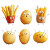 Cartoon Potatoes Fries Vinyl Car Decal Sticker – Waterproof & UV-Resistant 4.0"