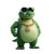 Cool Crocodile Character Vinyl Car Decal Sticker – Waterproof & UV-Resistant 4.0"