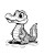 Cute Cartoon Alligator Coloring Vinyl Car Decal Sticker – Waterproof & UV-Resistant 4.0"