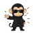 Cute Monkey Neo Matrix Vinyl Car Decal Sticker – Waterproof & UV-Resistant 4.0"