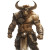 Fantasy Dnd Minotaur Vinyl Car Decal Sticker – Waterproof & UV-Resistant 4.0"