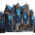 Fantasy Guild Hall Blue Banners Vinyl Car Decal Sticker – Waterproof & UV-Resistant 4.0"