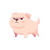 Fatty Pink Dog Walking Vinyl Car Decal Sticker – Waterproof & UV-Resistant 4.0"