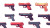 Fortnite Guns Pattern Vinyl Car Decal Sticker – Waterproof & UV-Resistant 7.14"