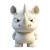 3D Chibi Rhino Clay Vinyl Car Decal Sticker – Waterproof & UV-Resistant 4.0"