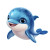 3D Cute Dolphin Blue Vinyl Car Decal Sticker – Waterproof & UV-Resistant 4.0"