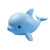 3D Dolphin Icon Isometric Vinyl Car Decal Sticker – Waterproof & UV-Resistant 4.0"