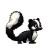 8Bit Skunk Sprite Right Vinyl Car Decal Sticker – Waterproof & UV-Resistant 4.0"