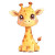 Adorable Cartoon Giraffe Chibi Vinyl Car Decal Sticker – Waterproof & UV-Resistant 4.0"