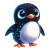 Adorable Cartoon Penguin Vinyl Car Decal Sticker – Waterproof & UV-Resistant 4.0"