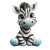 Adorable Zebra Plushie Vinyl Car Decal Sticker – Waterproof & UV-Resistant 4.0"