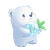 Angry Ice Bear Anime Vinyl Car Decal Sticker – Waterproof & UV-Resistant 4.0"