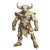 Armored Minotaur Brown Ink Vinyl Car Decal Sticker – Waterproof & UV-Resistant 4.0"