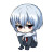 Ayanami Depressed Chibi Vinyl Car Decal Sticker – Waterproof & UV-Resistant 4.0"