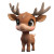 Baby Moose Cute 3D Vinyl Car Decal Sticker – Waterproof & UV-Resistant 4.0"