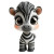 Baby Zebra 3D Cartoon Vinyl Car Decal Sticker – Waterproof & UV-Resistant 4.0"