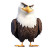 Bald Eagle Sneaky Swift Vinyl Car Decal Sticker – Waterproof & UV-Resistant 4.0"