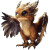 Brown Cute Fantasy Gryphon Vinyl Car Decal Sticker – Waterproof & UV-Resistant 4.0"