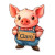 Butcher Pig Claro Sticker Vinyl Car Decal Sticker – Waterproof & UV-Resistant 4.0"