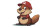 Cartoon Beaver Super Mario Vinyl Car Decal Sticker – Waterproof & UV-Resistant 7.14"