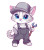 Cartoon Cat Electrician Vinyl Car Decal Sticker – Waterproof & UV-Resistant 4.0"