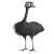 Cartoon Emu Gray Vinyl Car Decal Sticker – Waterproof & UV-Resistant 4.0"