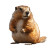 Cartoon Groundhog White Background Vinyl Car Decal Sticker – Waterproof & UV-Resistant 4.0"