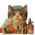 Cat Manicure Beauty Parlor Vinyl Car Decal Sticker – Waterproof & UV-Resistant 4.0"