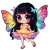 Chibi Fairy Girl Vinyl Car Decal Sticker – Waterproof & UV-Resistant 4.0"