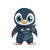 Chibi Penguin Ninja Teal Vinyl Car Decal Sticker – Waterproof & UV-Resistant 4.0"