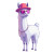 Cool Llama Mascot Vinyl Car Decal Sticker – Waterproof & UV-Resistant 4.0"