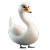 Corporate Swan Mascot Vinyl Car Decal Sticker – Waterproof & UV-Resistant 4.0"