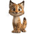 Cute Animated Lynx Vinyl Car Decal Sticker – Waterproof & UV-Resistant 4.0"
