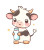 Cute Baby Cow Milk Vinyl Car Decal Sticker – Waterproof & UV-Resistant 4.0"
