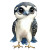 Cute Baby Falcon Vinyl Car Decal Sticker – Waterproof & UV-Resistant 4.0"