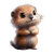 Cute Baby Groundhog Vinyl Car Decal Sticker – Waterproof & UV-Resistant 4.0"