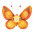 Cute Cartoon Butterfly Vinyl Car Decal Sticker – Waterproof & UV-Resistant 4.0"
