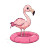 Cute Cartoon Flamingo Floatie Vinyl Car Decal Sticker – Waterproof & UV-Resistant 4.0"