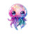 Cute Chibi Jellyfish Vinyl Car Decal Sticker – Waterproof & UV-Resistant 4.0"