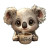 Cute Chibi Koala Coffee Vinyl Car Decal Sticker – Waterproof & UV-Resistant 4.0"
