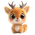 Cute Chubby Deer Fluffy Vinyl Car Decal Sticker – Waterproof & UV-Resistant 4.0"