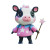 Cute Cow Magic Wand Vinyl Car Decal Sticker – Waterproof & UV-Resistant 4.0"