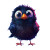 Cute Crow Confused Vinyl Car Decal Sticker – Waterproof & UV-Resistant 4.0"
