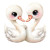 Cute Cuddling Swans Kawaii Vinyl Car Decal Sticker – Waterproof & UV-Resistant 4.0"
