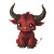 Cute Devilish Minotaur Vinyl Car Decal Sticker – Waterproof & UV-Resistant 4.0"